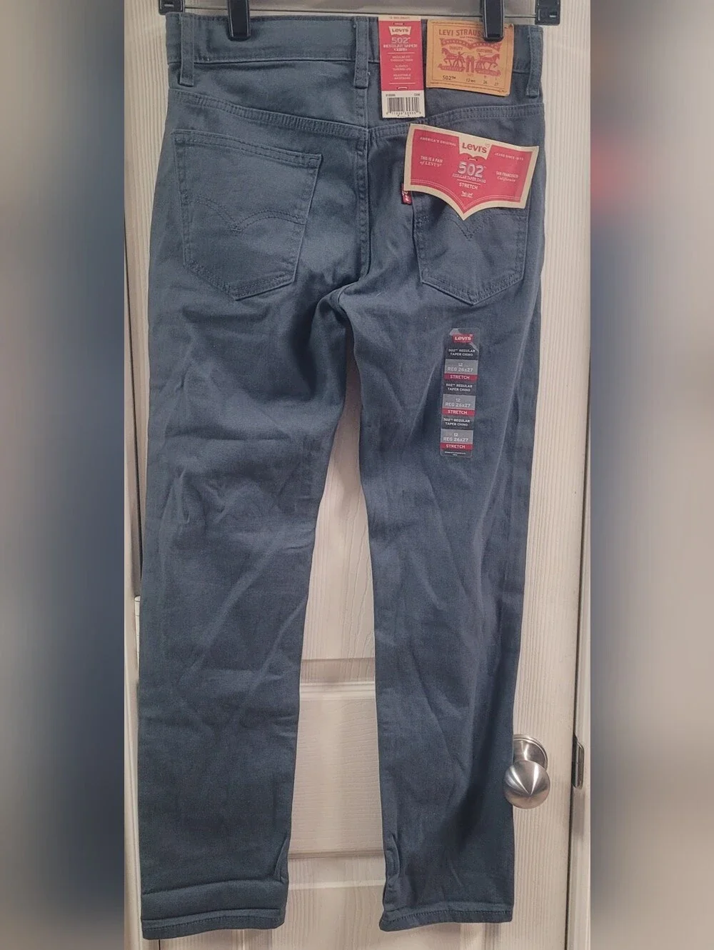 Boy's Gray Levi's 502 Chino Stretch Pants